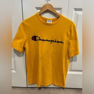 Vintage Championn Tee T-Shirt Gold Yellow Mens medium